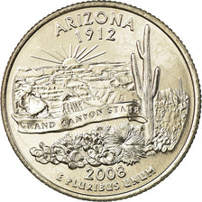 Coin, United States, Arizona, Quarter, 2008, U.S. Mint, Dahlonega, MS(65-70)
