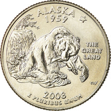 Coin, United States, Alaska, Quarter, 2008, U.S. Mint, Denver, MS(65-70)