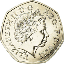 Coin, Great Britain, Elizabeth II, Archery, 50 Pence, 2011, British Royal Mint