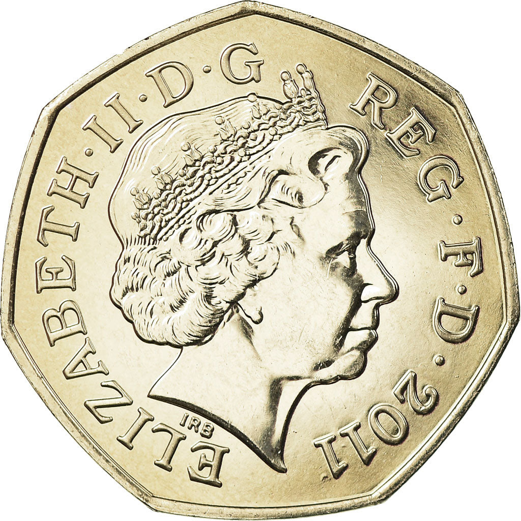 Moneda, Gran Bretaña, Elizabeth II, Judo, 50 Pence, 2011, British Royal Mint