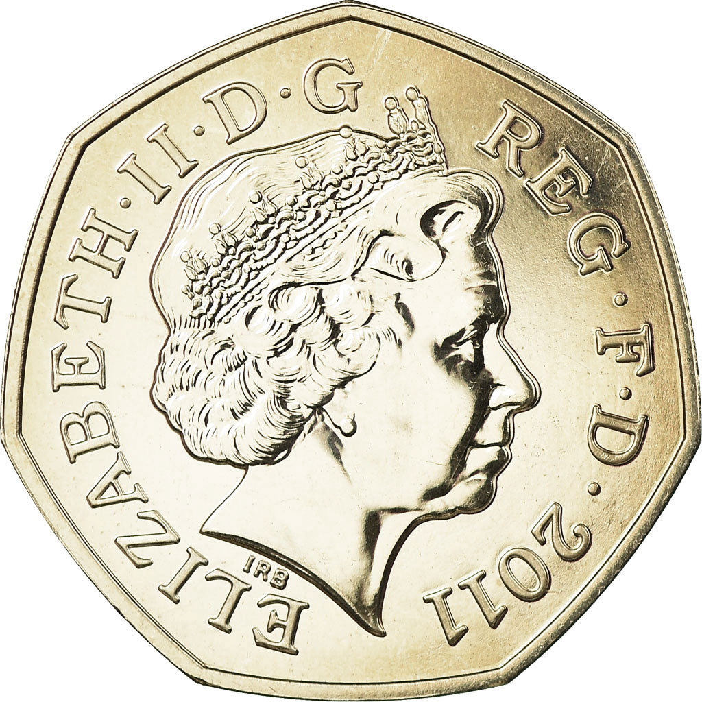 Coin, Great Britain, Elizabeth II, Taekwondo, 50 Pence, 2011, British Royal