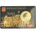 PAŃSTWO WATYKAŃSKIE, 50 Euro Cent, 2010, Rome, Coin card, MS(65-70), Mosiądz
