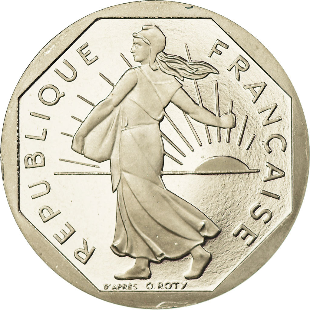 Moneda, Francia, Semeuse, 2 Francs, 1996, Paris, Proof, FDC, Níquel, KM:942.2