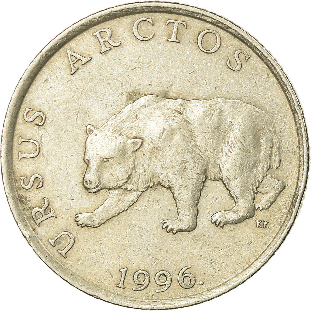 Moneda, Croacia, 5 Kuna, 1996, MBC, Cobre - níquel - cinc, KM:23