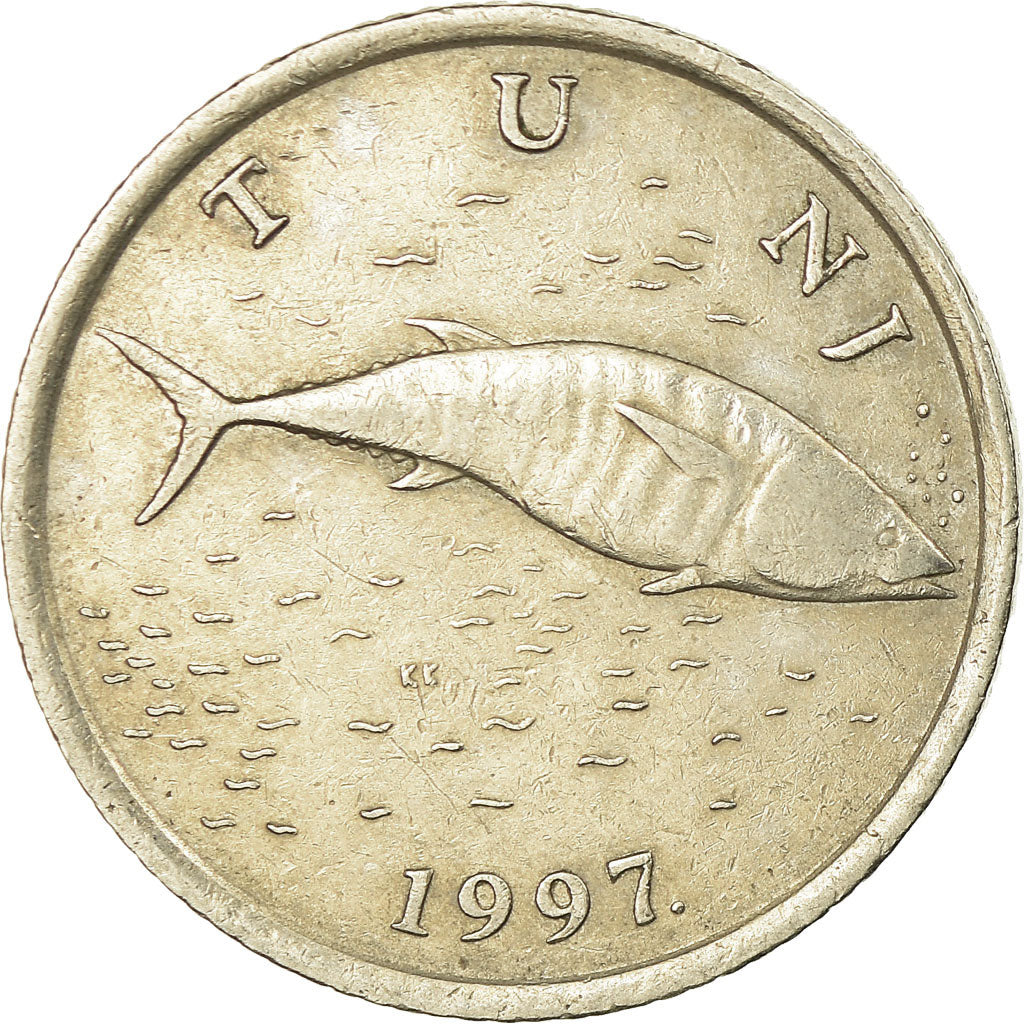 Munten, Kroatië, 2 Kune, 1997, ZF, Copper-Nickel-Zinc, KM:10