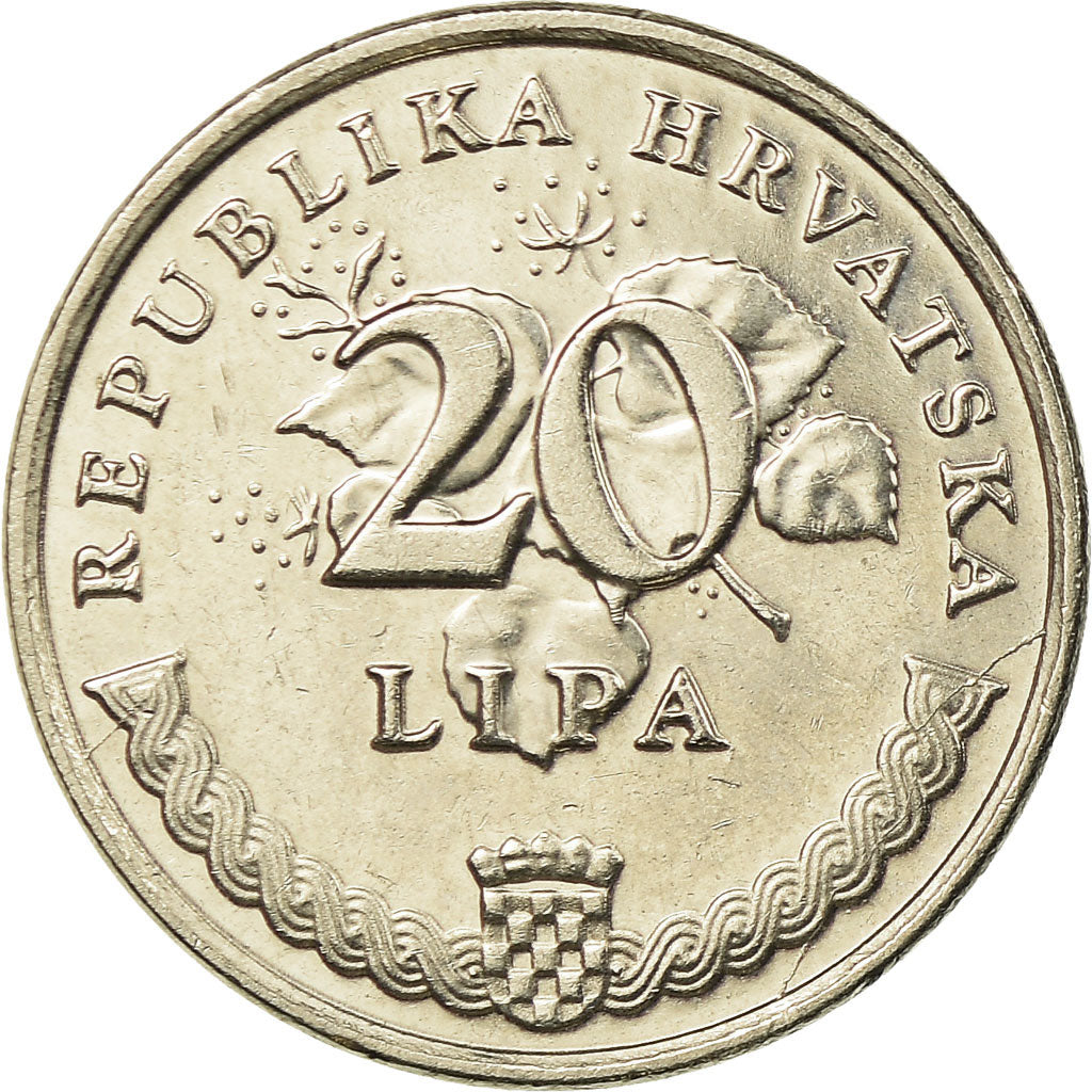 Monnaie, Croatie, 20 Lipa, 2012, TTB, Nickel plated steel, KM:17