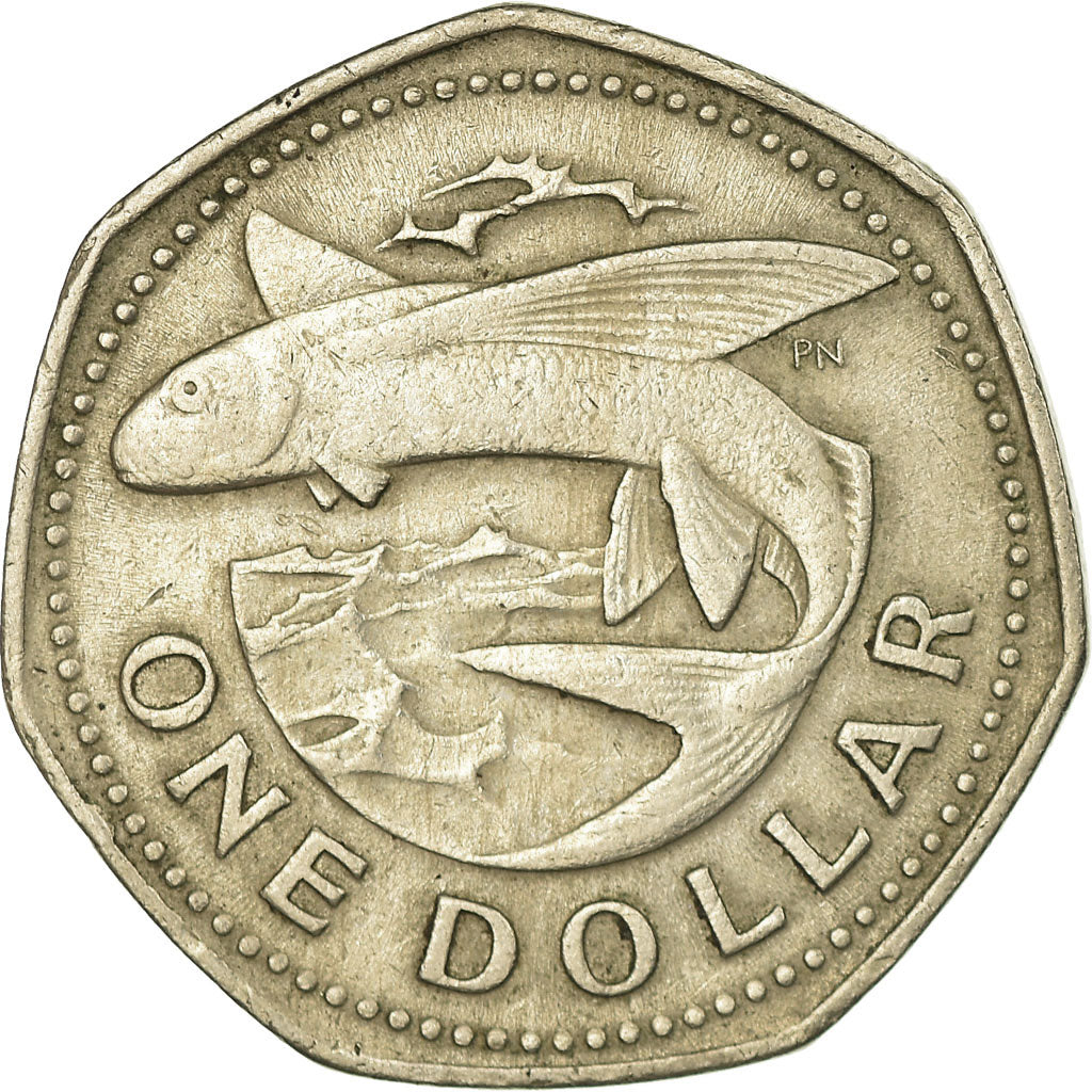 Coin, Barbados, Dollar, 1973, Franklin Mint, EF(40-45), Copper-nickel, KM:14.1