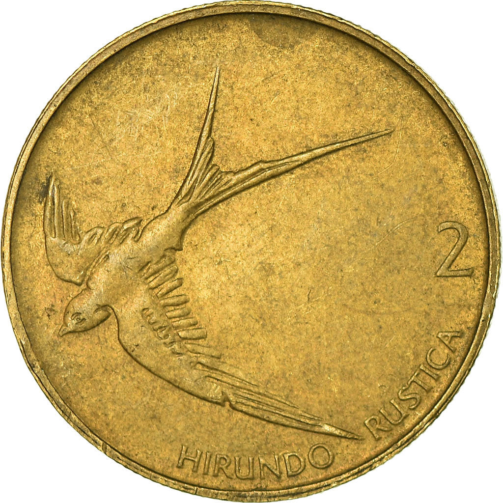 Coin, Slovenia, 2 Tolarja, 1999, EF(40-45), Nickel-brass, KM:5