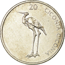 Coin, Slovenia, 20 Stotinov, 2003, EF(40-45), Aluminum, KM:8
