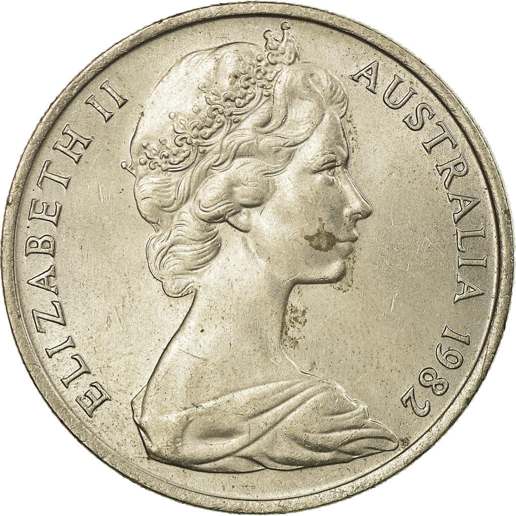 Munten, Australië, Elizabeth II, 10 Cents, 1982, ZF, Copper-nickel, KM:65