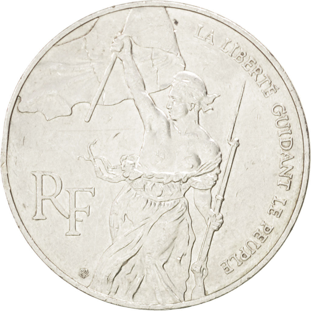 Francia, Liberté guidant le peuple, 100 Francs, 1993, BB+, Argento, KM:1018....