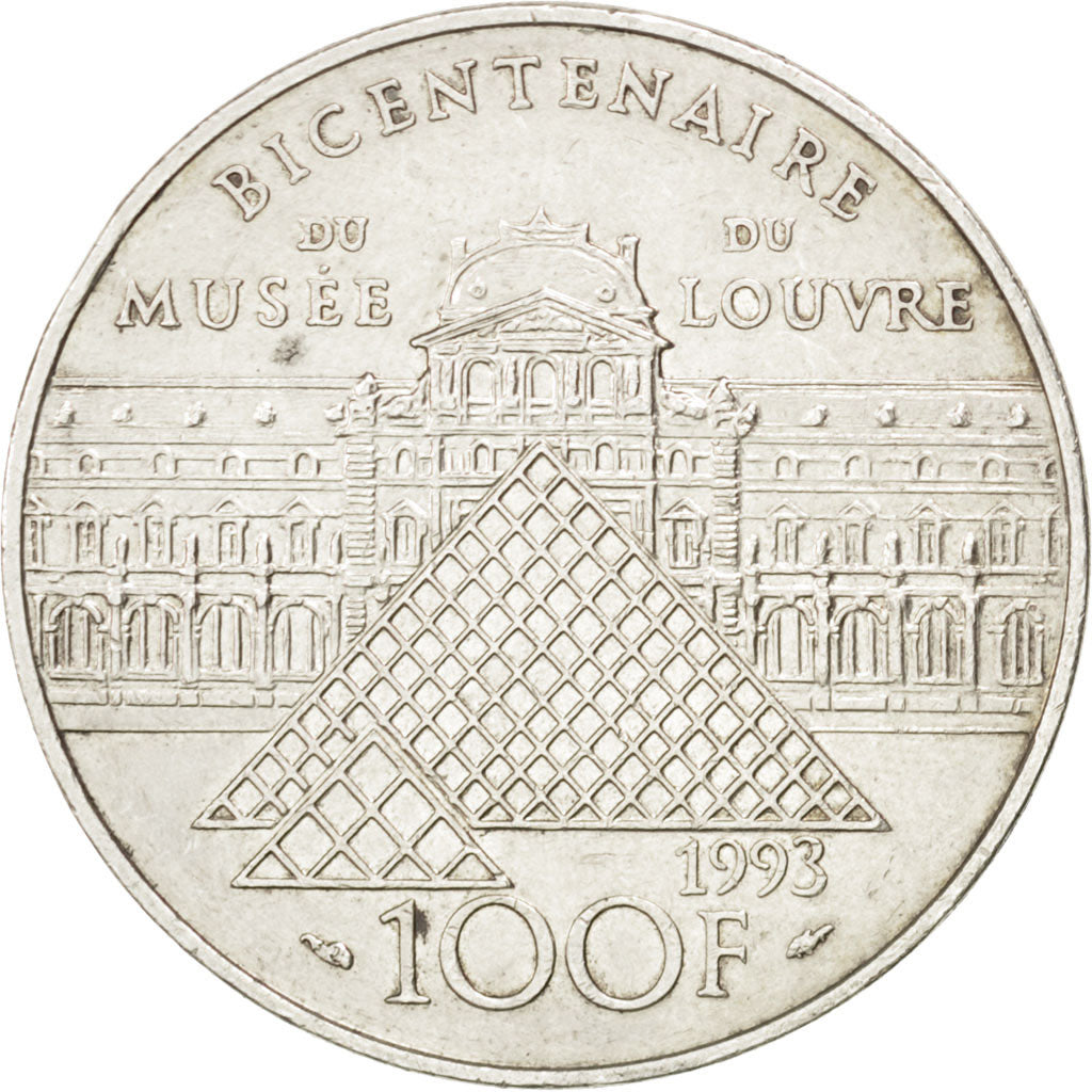 Francia, Liberté guidant le peuple, 100 Francs, 1993, BB+, Argento, KM:1018....