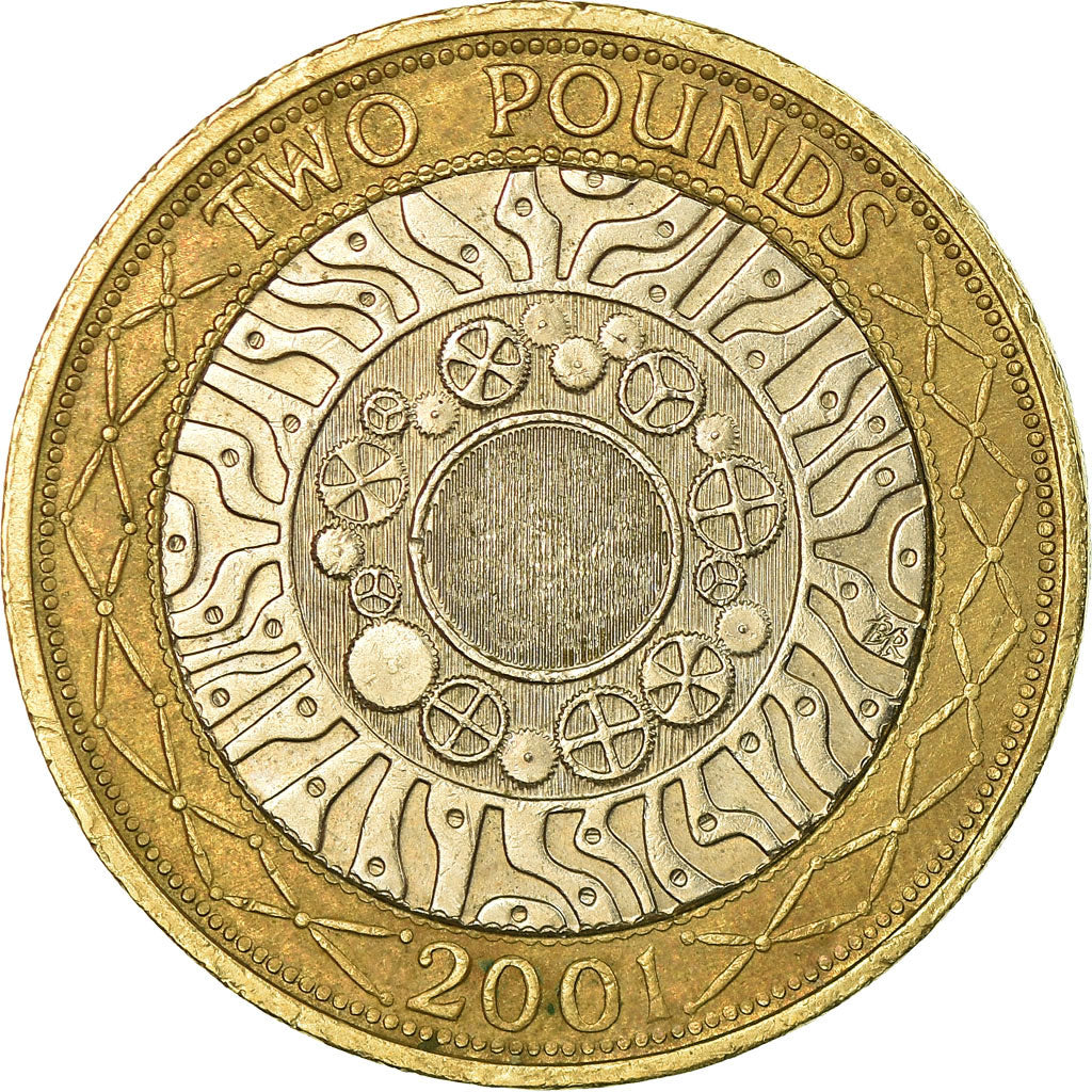 Coin, Great Britain, Elizabeth II, 2 Pounds, 2001, EF(40-45), Bi-Metallic