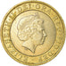 Monnaie, Grande-Bretagne, Elizabeth II, 2 Pounds, 2001, TTB, Bi-Metallic, KM:994