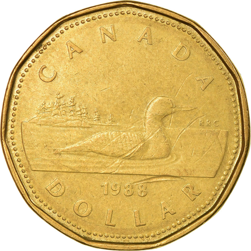 Moneta, Canada, Elizabeth II, Dollar, 1988, Royal Canadian Mint, Ottawa, BB