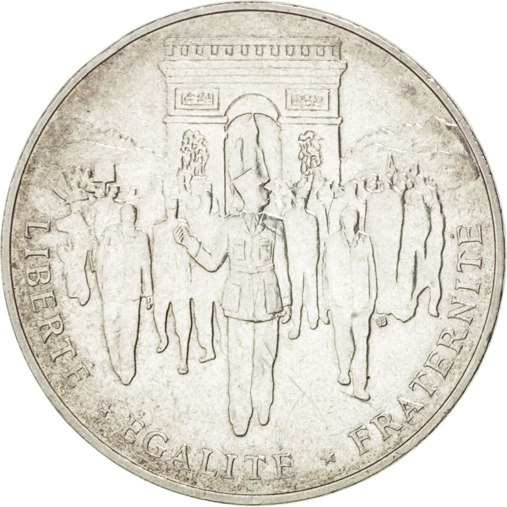 FRANCE, Libération de Paris, 100 Francs, 1994, KM #1045.1, EF(40-45), Silver, 31