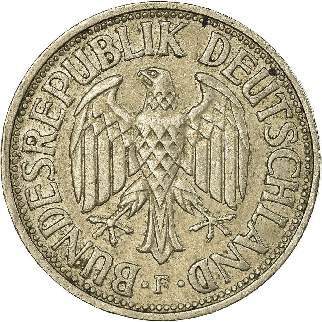 Moneta, GERMANIA - REPUBBLICA FEDERALE, Mark, 1954, Stuttgart, BB, Rame-nichel
