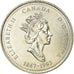 Coin, Canada, Elizabeth II, Northwest Territories, 25 Cents, 1992, Royal