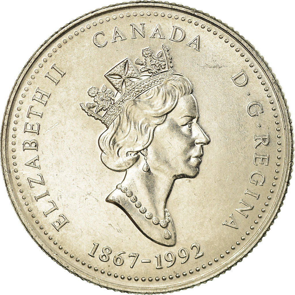 Monnaie, Canada, Elizabeth II, Newfounland, 25 Cents, 1992, Royal Canadian Mint