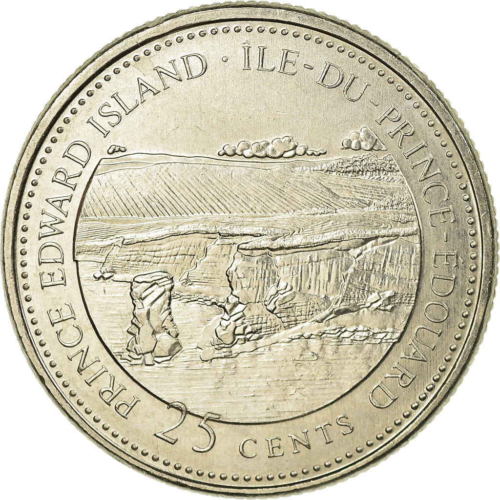 Coin, Canada, Elizabeth II, 25 Cents, 1992, Royal Canadian Mint, Ottawa