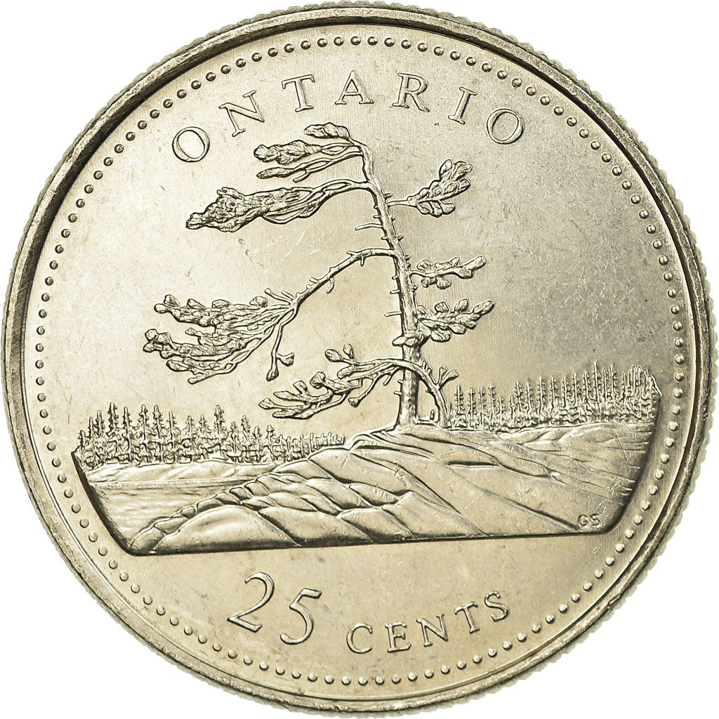 Coin, Canada, Elizabeth II, 25 Cents, 1992, Royal Canadian Mint, Ottawa