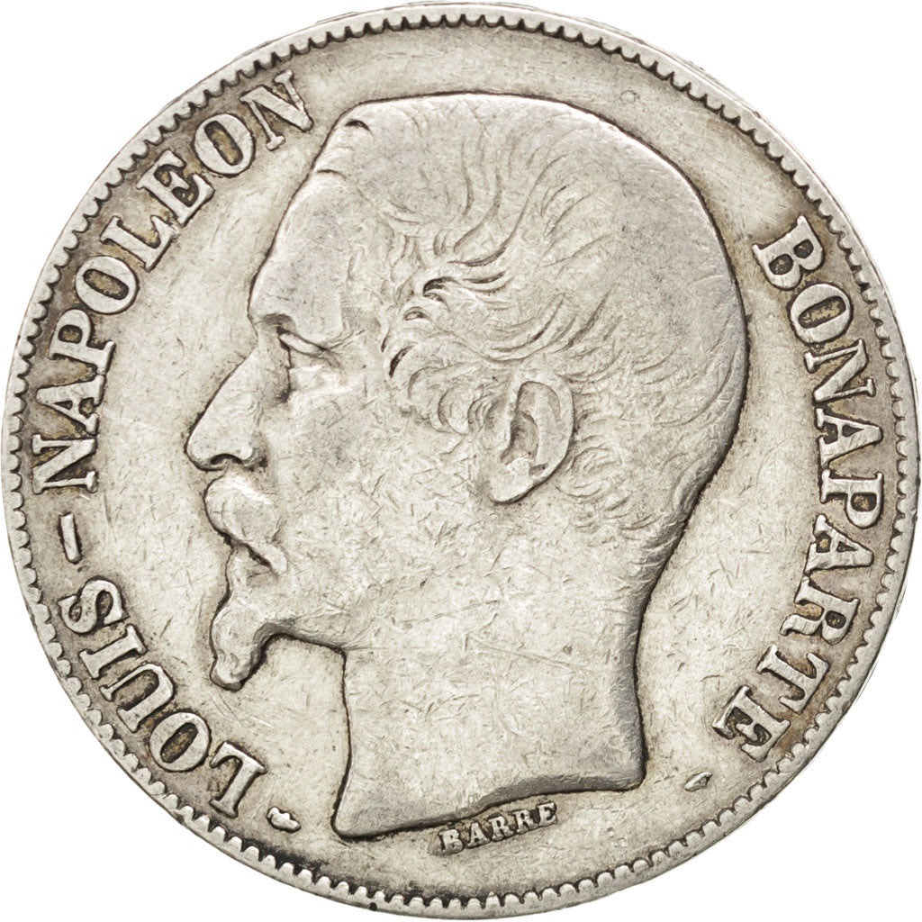 Deuxième République, 5 Francs 1852 A, KM 773.1