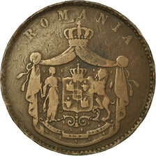 Coin, Romania, Carol I, 10 Bani, 1867, VF(20-25), Copper, KM:4.2
