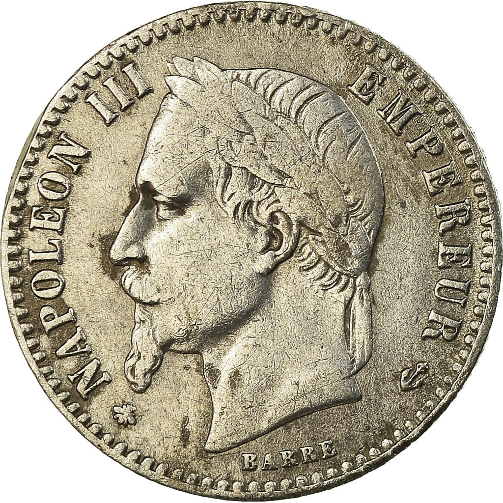 Moeda, França, Napoleon III, Napoléon III, 50 Centimes, 1867, Paris