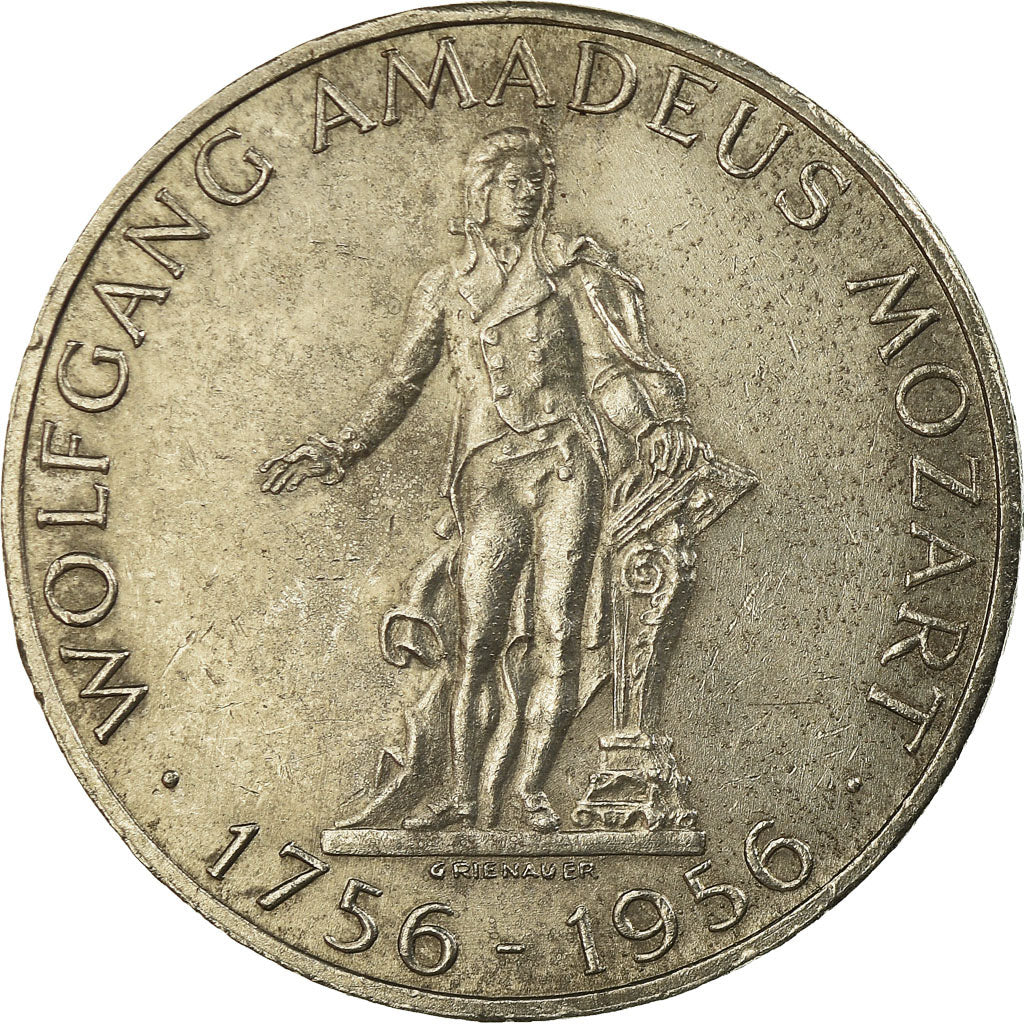 Coin, Austria, 25 Schilling, 1956, EF(40-45), Silver, KM:2881