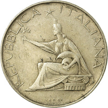 Coin, Italy, 500 Lire, 1961, Rome, EF(40-45), Silver, KM:99