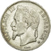 Moneda, Francia, Napoléon III, 5 Francs, 1869, Strasbourg, BC+, Plata