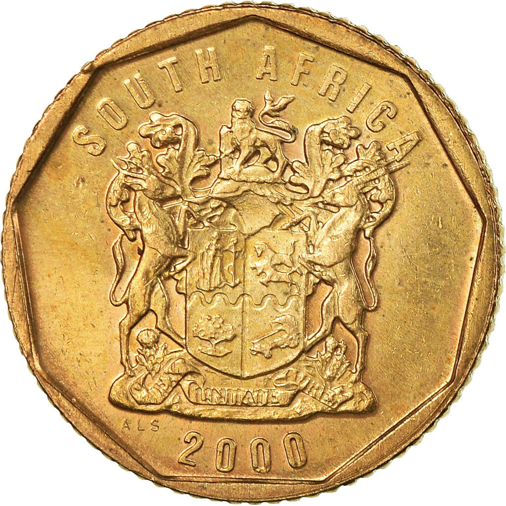 Munten, Zuid Afrika, 10 Cents, 2000, PR, Bronze Plated Steel, KM:161