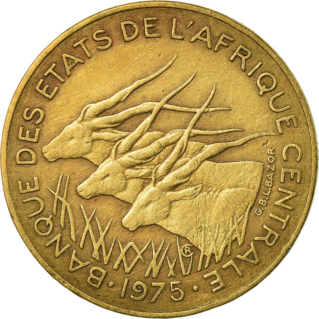 Monnaie, États de l'Afrique centrale, 10 Francs, 1975, Paris, TTB