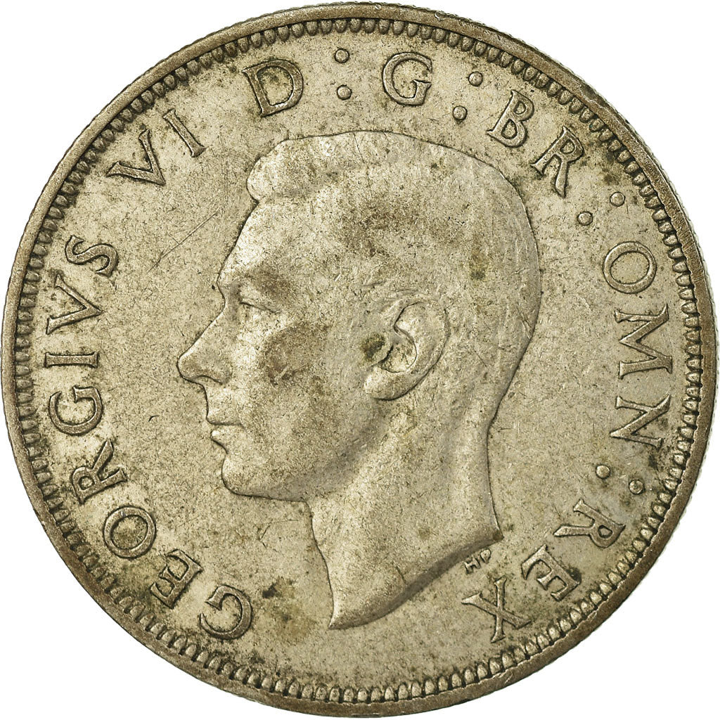 Coin, Great Britain, George VI, 1/2 Crown, 1942, EF(40-45), Silver, KM:856