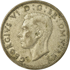 Moeda, Grã-Bretanha, George VI, 1/2 Crown, 1942, EF(40-45), Prata, KM:856
