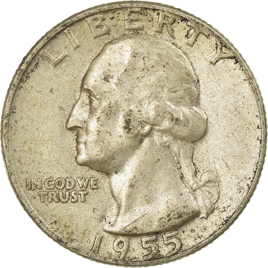 Monnaie, États-Unis, Washington Quarter, Quarter, 1955, U.S. Mint