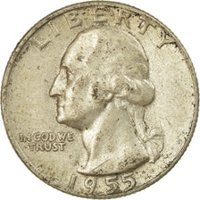 Monnaie, États-Unis, Washington Quarter, Quarter, 1955, U.S. Mint