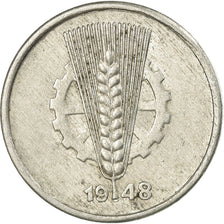 Coin, GERMAN-DEMOCRATIC REPUBLIC, 5 Pfennig, 1948, Berlin, EF(40-45), Aluminum