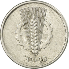 Moneda, REPÚBLICA DEMOCRÁTICA ALEMANA, 5 Pfennig, 1948, Berlin, MBC, Aluminio