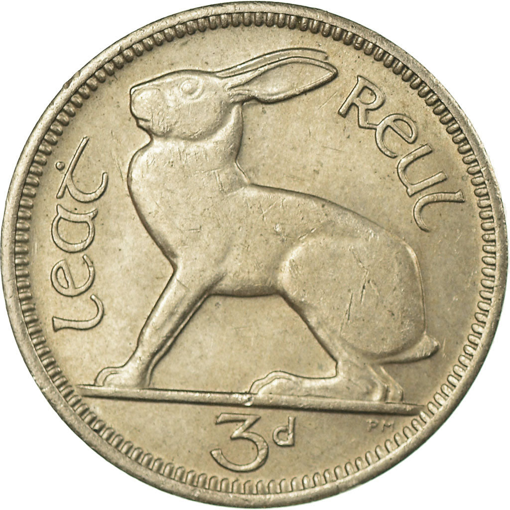 Münze, IRELAND REPUBLIC, 3 Pence, 1967, SS, Copper-nickel, KM:12a