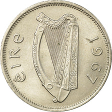 Coin, IRELAND REPUBLIC, 6 Pence, 1967, AU(55-58), Copper-nickel, KM:13a