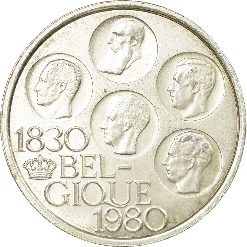 Coin, Belgium, 500 Francs, 500 Frank, 1980, Brussels, EF(40-45), Silver Clad