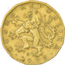 Coin, Czech Republic, 20 Korun, 1998, EF(40-45), Brass plated steel, KM:5