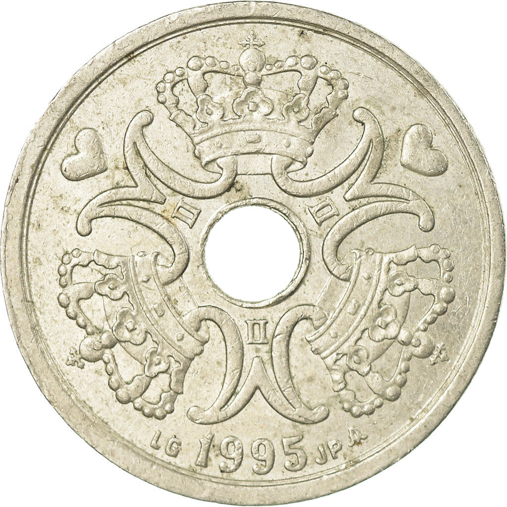 Coin, Denmark, Margrethe II, 2 Kroner, 1995, Copenhagen, EF(40-45)