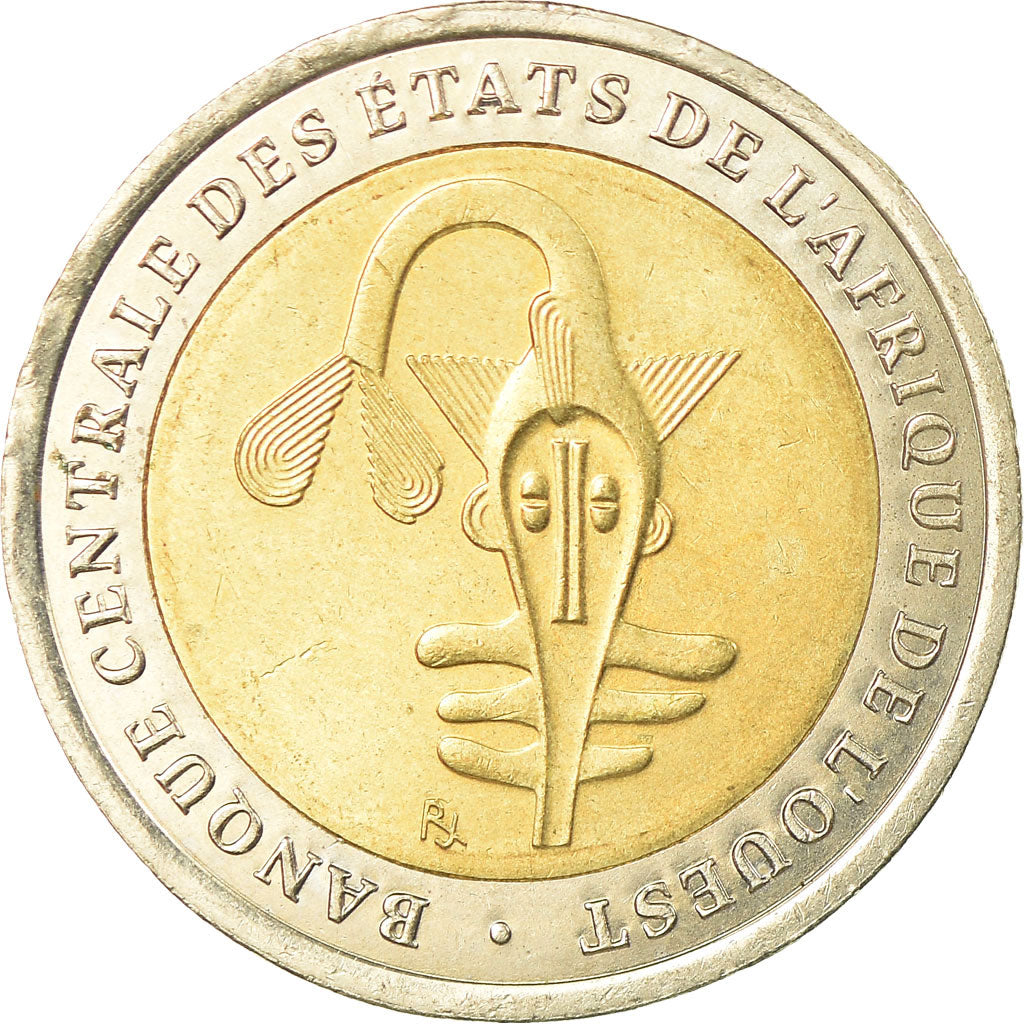 Coin, West African States, 200 Francs, 2004, EF(40-45), Bi-Metallic, KM:14