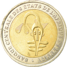 Coin, West African States, 200 Francs, 2004, EF(40-45), Bi-Metallic, KM:14