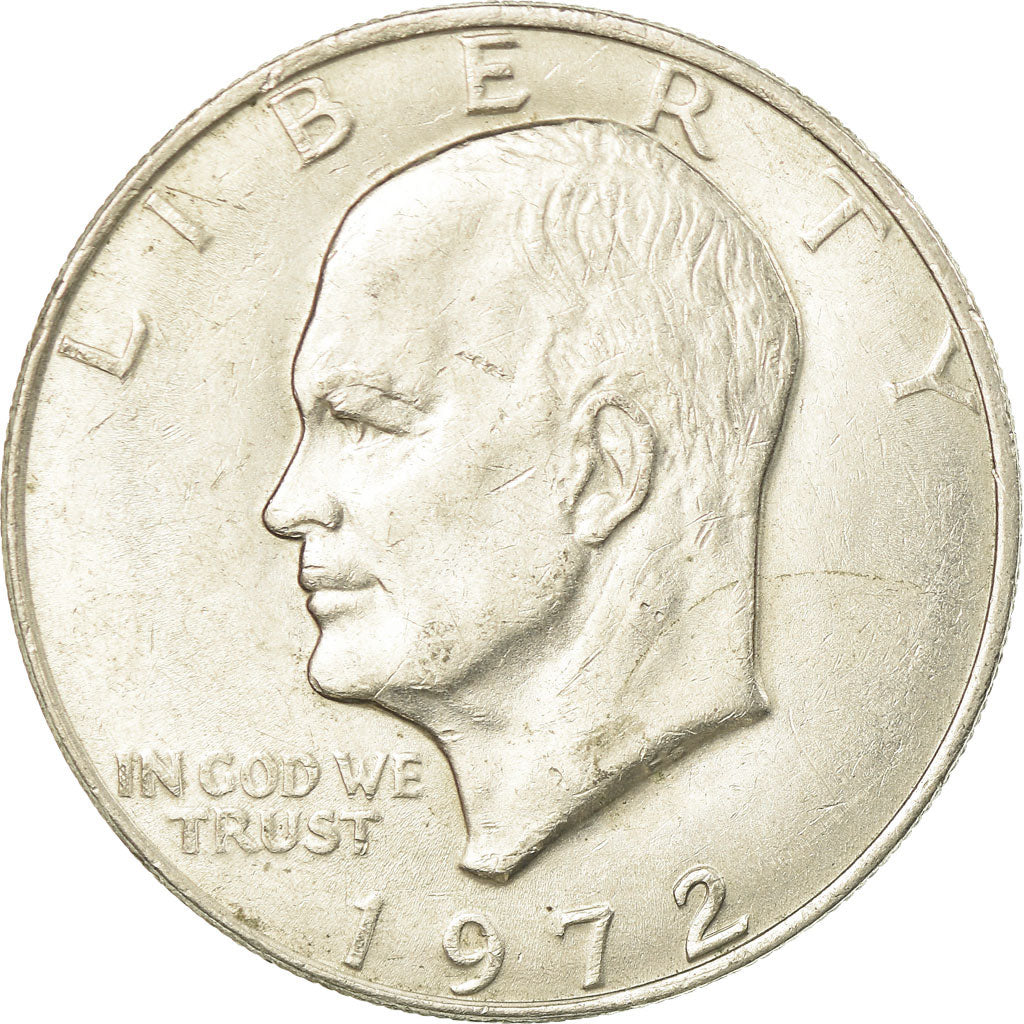 Coin, United States, Eisenhower Dollar, Dollar, 1972, U.S. Mint, Philadelphia