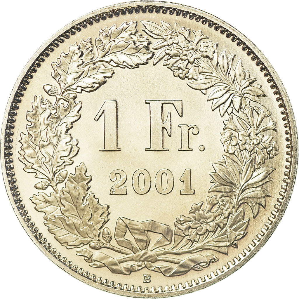 Monnaie, Suisse, Franc, 2001, Bern, Proof, SPL, Copper-nickel, KM:24a.3