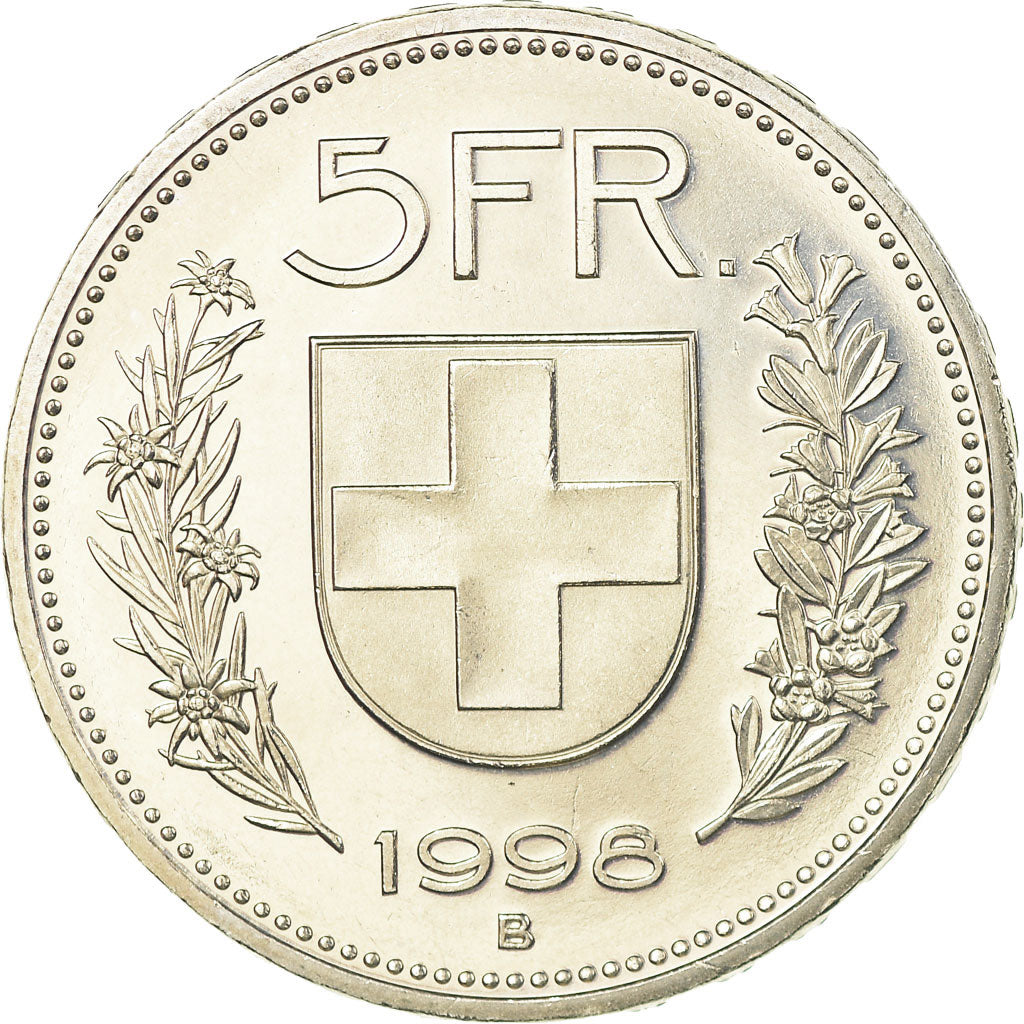 Monnaie, Suisse, 5 Francs, 1998, Bern, Proof, SPL, Copper-nickel, KM:40a.4
