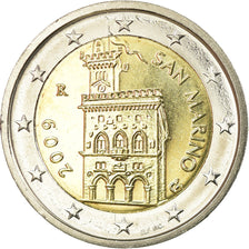 San Marino, 2 Euro, 2009, MS(63), Bi-Metallic, KM:486